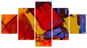 Obraz abstrakcji (125x70 cm)