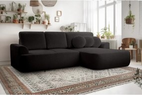 Narożnik VELO wolnostojący układ L strona Prawa z funkcją spania w tkaninie Coral 60