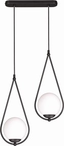 Lampa wisząca, szklane kule - Neve Black 2