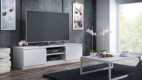 Szafka RTV Amida 3X 140 cm - biała