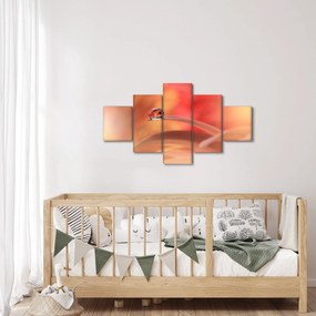 Obraz kwiecistej kropli rosy (125x70 cm)