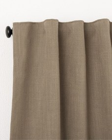 Zasłona gotowa na taśmie marszczącej 140x280cm light brown 1 szt.