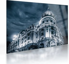 Obraz na szkle - architektura w ciemności (70x50 cm)