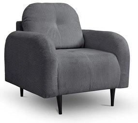 Tapicerowany fotel CLOUDY szary