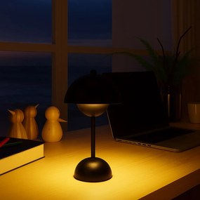 Lampka nocna na dotyk, ładowanie, czarna COSTA Black