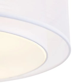 Nowoczesna lampa sufitowa biała 50 cm 3-światła - Drum Duo Nowoczesny Oswietlenie wewnetrzne
