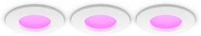 Inteligentne lampy sufitowe KED wpuszczane w sufit zestaw 3 szt. 8 W Slim – Philips Hue