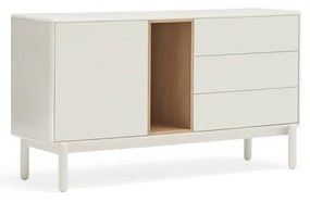 Biała komoda 140x76x40 cm Corvo – Teulat