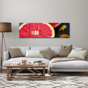 Obraz pokrojonych grejpfrutów (170x50 cm)