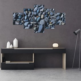 Obraz kamyków z plaży (125x70 cm)