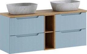 Zestaw łazienkowy podwójna szafka z umywalkami H1-Z68