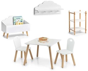 Wieszak na ubrania dziecięce CLOUD z półką, 2w1, ZELLER