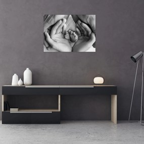Obraz na szkle - Noworodek (70x50 cm)