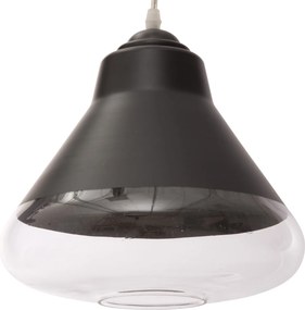 Lampa wisząca, czarna, Ø 25 cm