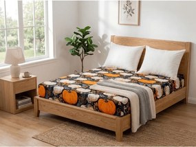 PrzytulneMieszkanie.pl Prześcieradło z mikrofibry MAGIC PUMPKIN kolorowe 180x200 cm