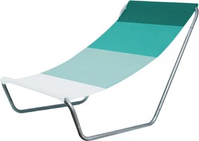 Składany leżak plażowy SAND, zielone paski