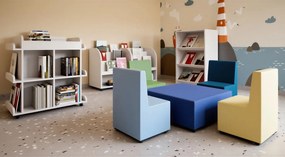 Mobilna biblioteczka dwustronna do przedszkola Smart, index KC-BM-2P-PD