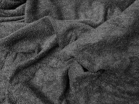 PrzytulneMieszkanie.pl Prześcieradło frotte ciemnoszare 90 x 200 cm
