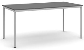 Stół jadalniany, 160x80 cm, szara podstawa, grafit