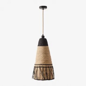 Lampa Sufitowa Madelyn Miel - Czarna & Natural Madelyn - Sklum