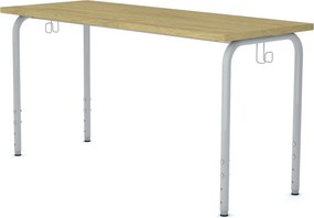 Stolik szkolny i przedszkolny z regulacją wysokości blatu Simple prostokątny 130x50 cm