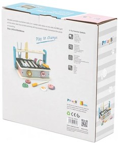 Viga drewniana składana kuchenka i grill