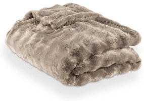 Szarobrązowy koc z mikropluszu 150x200 cm Wave – Tiseco Home Studio