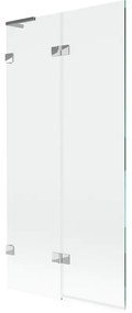 Mexen Lunar L parawan nawannowy 2-skrzydłowy lewy 90 x 150 cm, transparent, chrom - 897L-090-100-01-00-L