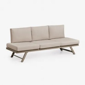 3-osobowa Rozkładana Sofa Ogrodowa Z Aluminium Libanc Moka Brown - Sklum
