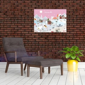 Obraz - Magiczna zima (70x50 cm)