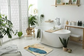 Dywanik łazienkowy Dywanik łazienkowy Piórko i kwiaty