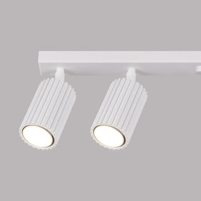 Listwa oświetleniowa 6-punktowa KARBON 6L biała ryflowana SOLLUX  LIGHTING