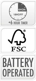 Świąteczna dekoracja drewniana z LED, sanie, 32 x 25 x 11 cm