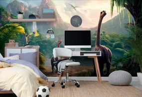 Tapeta nieznana kraina dinozaurów