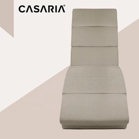 Casaria Leżanka LONDON z funkcją masażu i podgrzewania, 186×55×89cm, beżowa