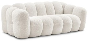 Biała sofa z materiału bouclé 232 cm Hippolyte – Bobochic Paris