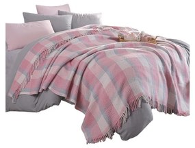 Różowa narzuta 180x220 cm Warm Soft – Mijolnir