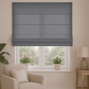 Roleta rzymska welurowa na wymiar Velutto antracytowa - do 140 cm