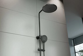 Zestaw prysznicowy 4011 PRO Black z termostatemW zestawie słuchawka prysznicowa i deszczownica