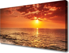 Obraz canvas Złota Godzina nad Oceanem