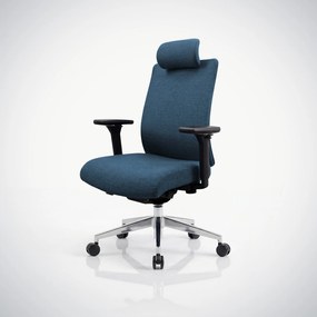 Fotel biurowy ergonomiczny ciemnoniebieski VECTOR