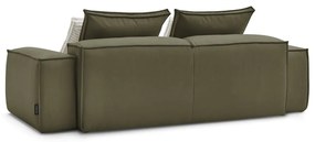 Zielona sofa z imitacji skóry 260 cm Boheme – Bobochic Paris