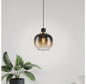 Eglo 99614 - Lampa wisząca OILELLA 1xE27/40W/230V brązowa