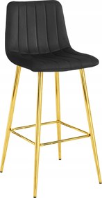 Czarny welurowy hoker glamour z opraciem S0-A45