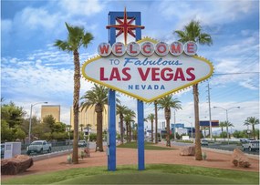 Obraz na szkle - Las Vegas (70x50 cm)