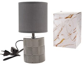 Lampa stołowa ceramiczna Dark 27 cm, ciemnoszara