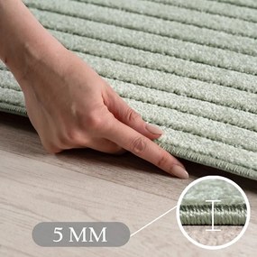Dywan uniwersalny Nova 3D Geometria oliwkowy 140 cm x 200 cm