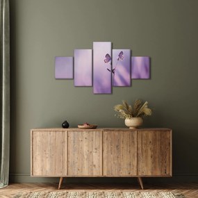 Obraz - Fioletowe motyle (125x70 cm)