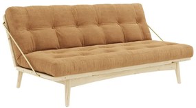 Musztardowa rozkładana sofa 190 cm Folk – Karup Design