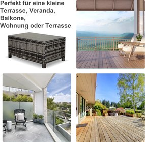 Outsunny stolik ogrodowy, 85 cm x 50 cm x 39 cm